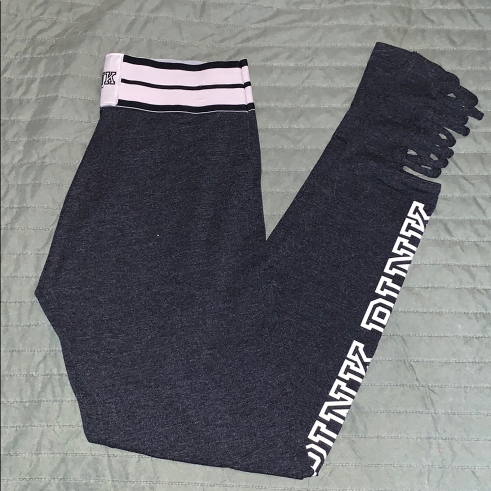 VS Pink Grey Leggings